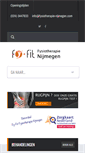 Mobile Screenshot of fysiotherapie-nijmegen.com